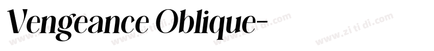 Vengeance Oblique字体转换
